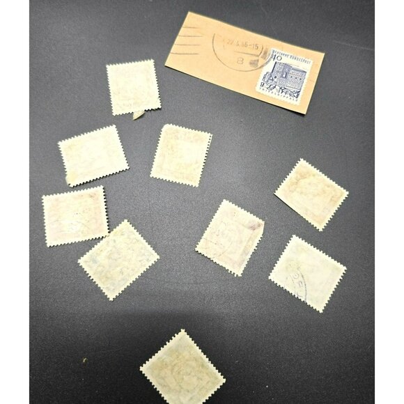 Vintage Deutsche German Bundespost Stamps Lot Assorted Denominations LI3058 - Picture 9 of 9